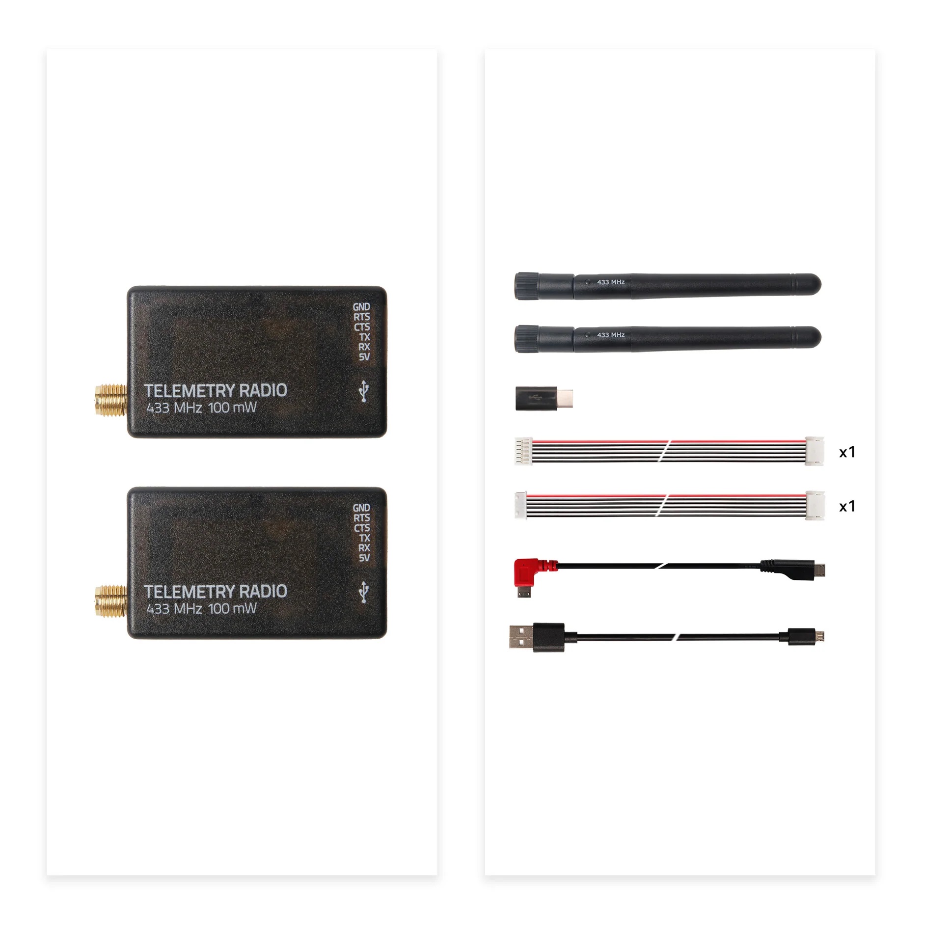 Drone Kit Hexacopter - Holybro SiK Telemetry Radio V3 100mW