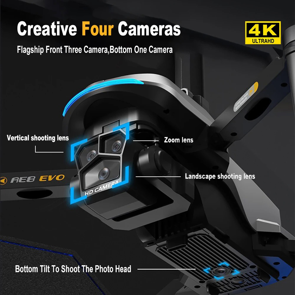 AE8 EVO Drone 4K Professional  - Drone Kit Professional recension och pris
