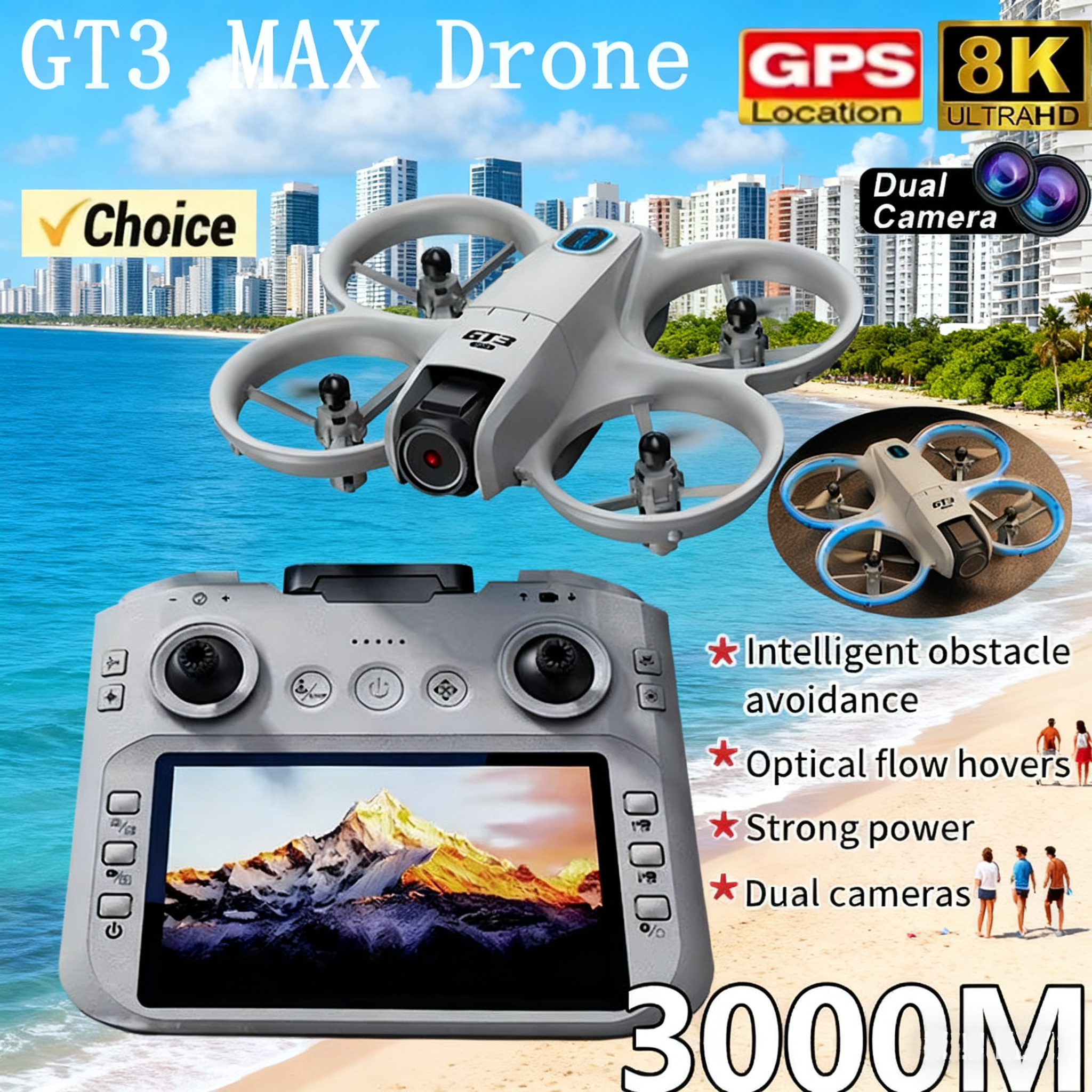 NEW GT3 Drone with HD Dual Cam - Drone Kit Professional recension och pris